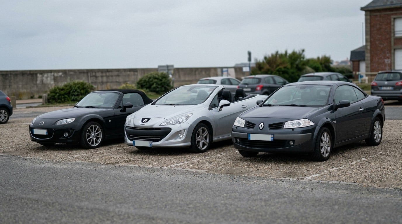 Mazda MX-5 vs 308 CC et Mégane CC : le vrai comparatif cabriolet