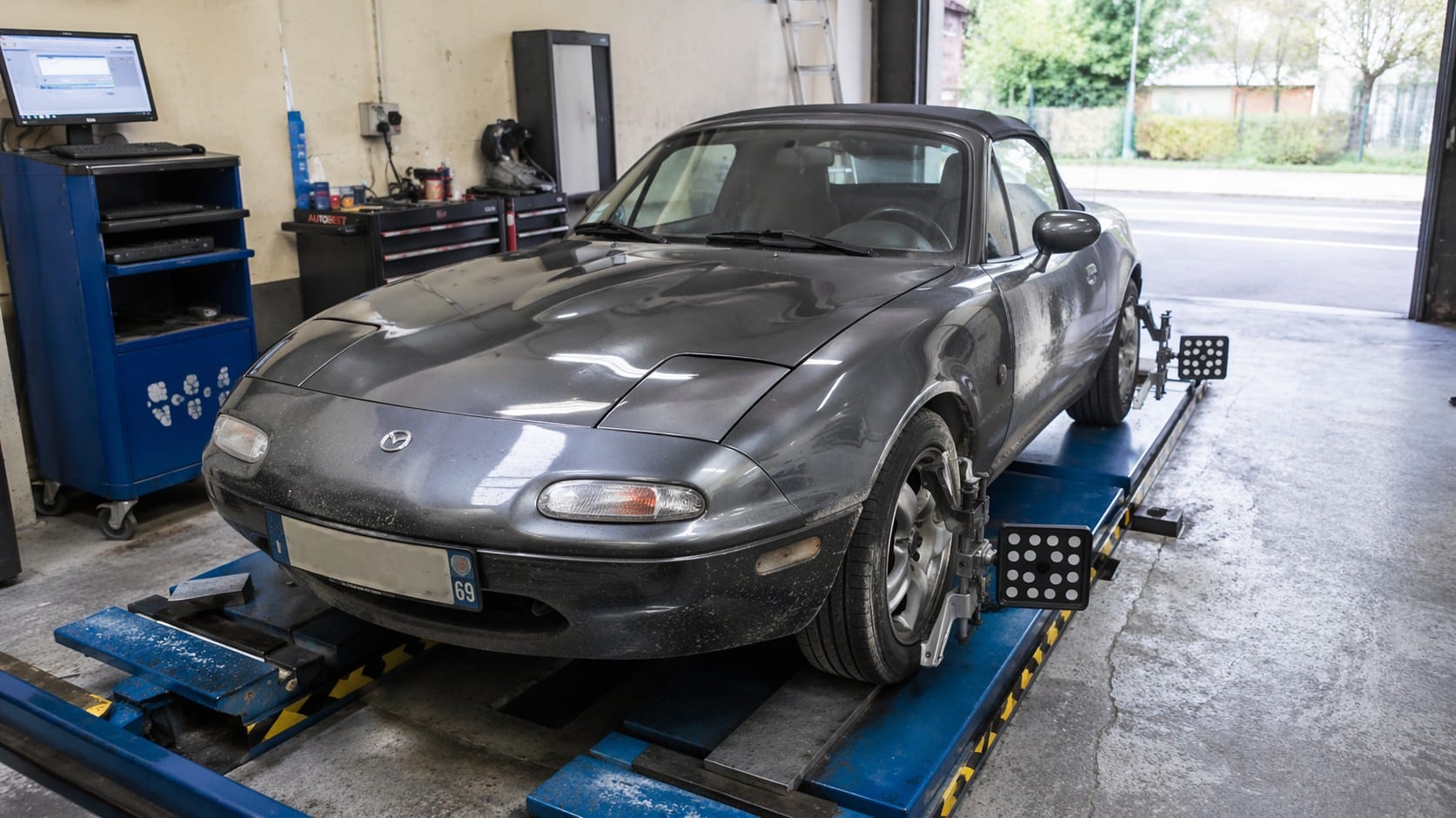 Géométrie parallélisme Mazda MX-5 : valeurs et réglages par génération