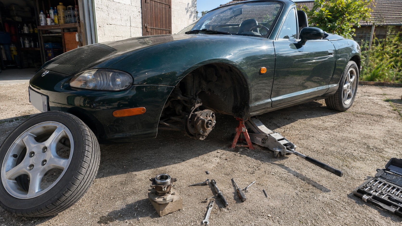 Roulement de roue MX-5 : diagnostic, bruit et remplacement